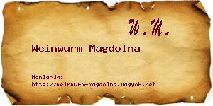 Weinwurm Magdolna névjegykártya
